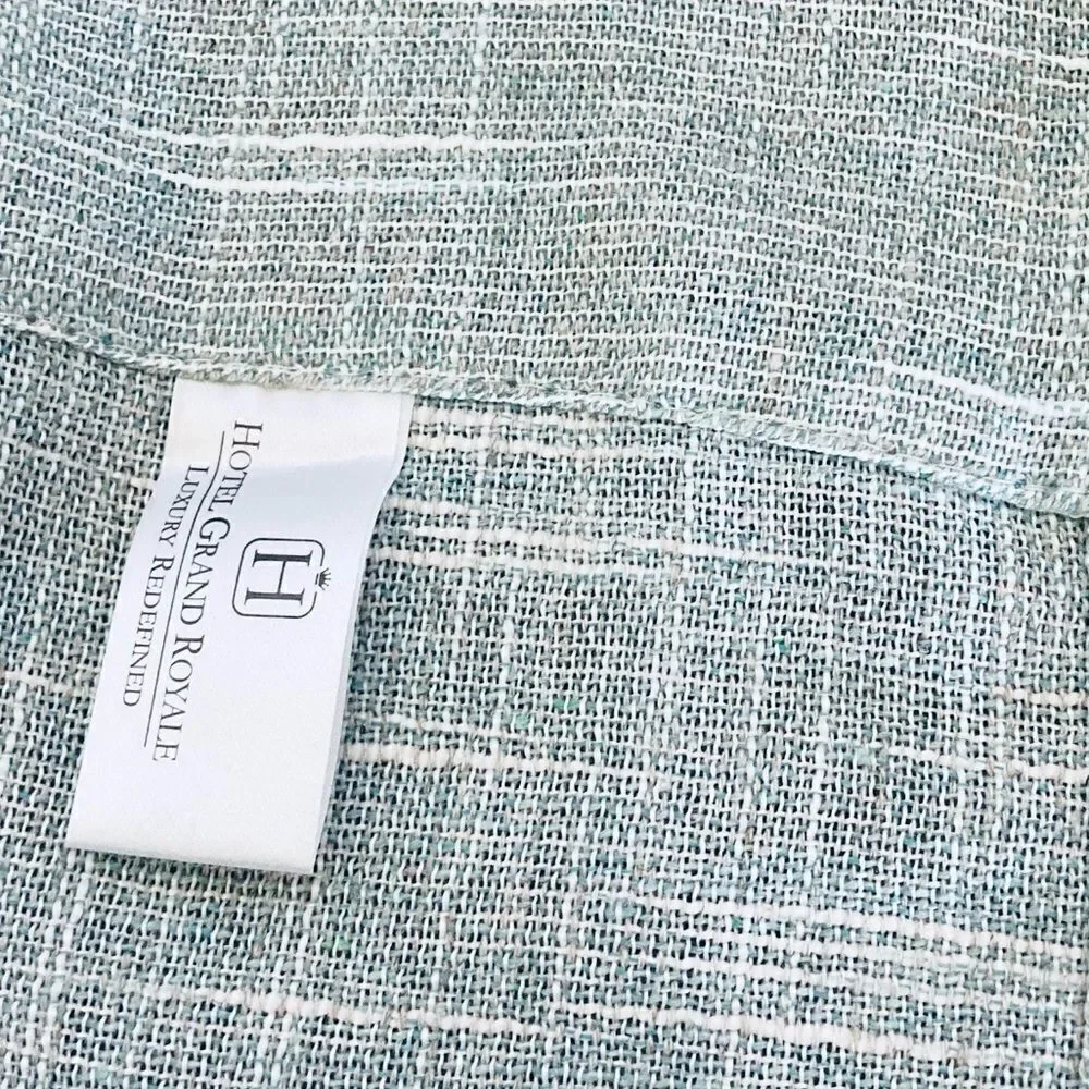 Linen Textured Sage 2-pc Window Curtains Set
